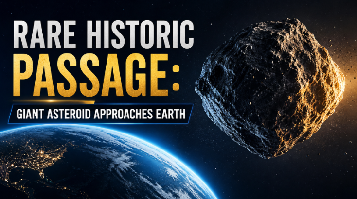 Rare Historic Passage: Giant Asteroid Approaches Earth